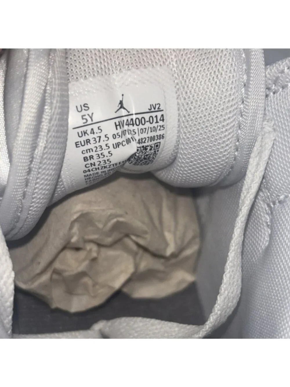 Nike Big Kids Air Jordan 1 Mid SE Athletic Shoes Grey/White  Size 5Y
